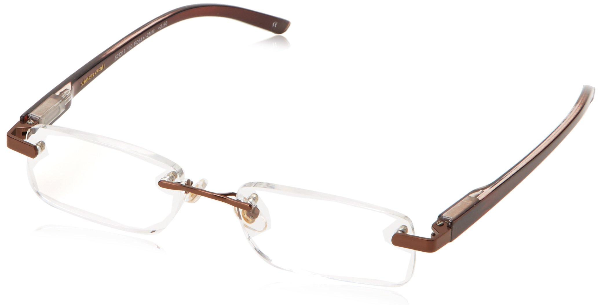 Foster Grant Men's Rick W/case Rectangular Reading Glasses