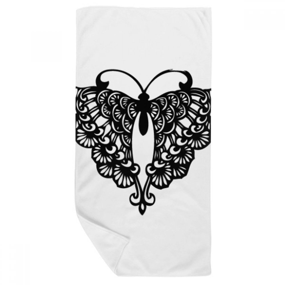 Serviette de bain papillon 35x70cm idéale pour le sport et vos sorties