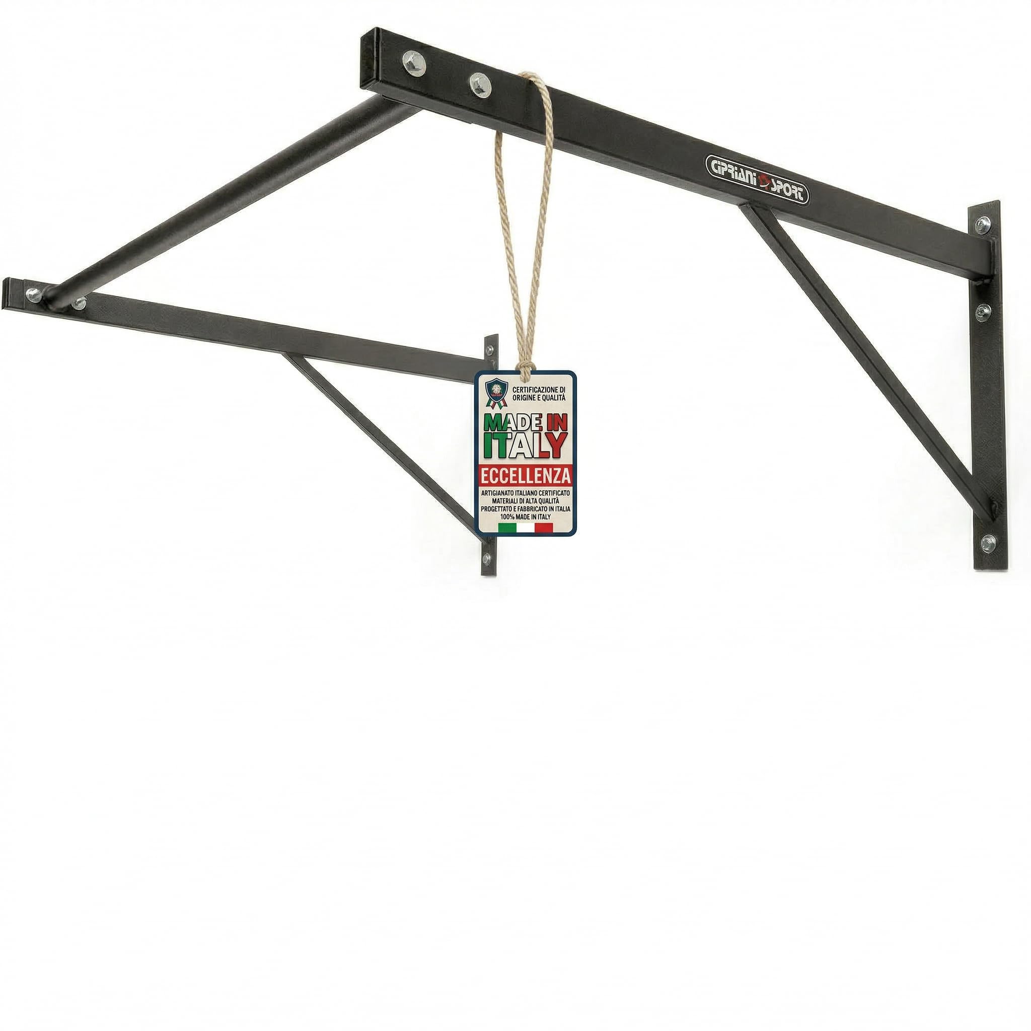 Cipriani sport - Barra Trazioni a Muro Gym Wall Bars -Kit di Fissaggio incluso | Professionale per Muscle Up, Pull Up - per Calisthenics, Bodybuilding - Robusta e Sicura