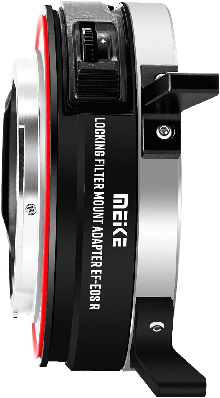 Meike MK-EFTR-CL Auto-Focus Locking Drop-in Filter Mount Lens Adapter for Canon EF to EOSR with Variable ND Filter and UV Filter for EOS R R5 R6 RP R7 R10 C70 Cameras
