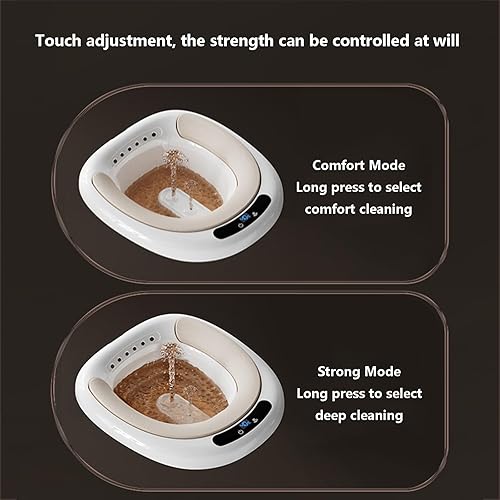 Miniatura 5 de Bañera eléctrica para asiento de inodoro para hemorroides, cuidado posparto, kit de baño para mujeres, alivio de la inflamación vaginal/anal, PVC,