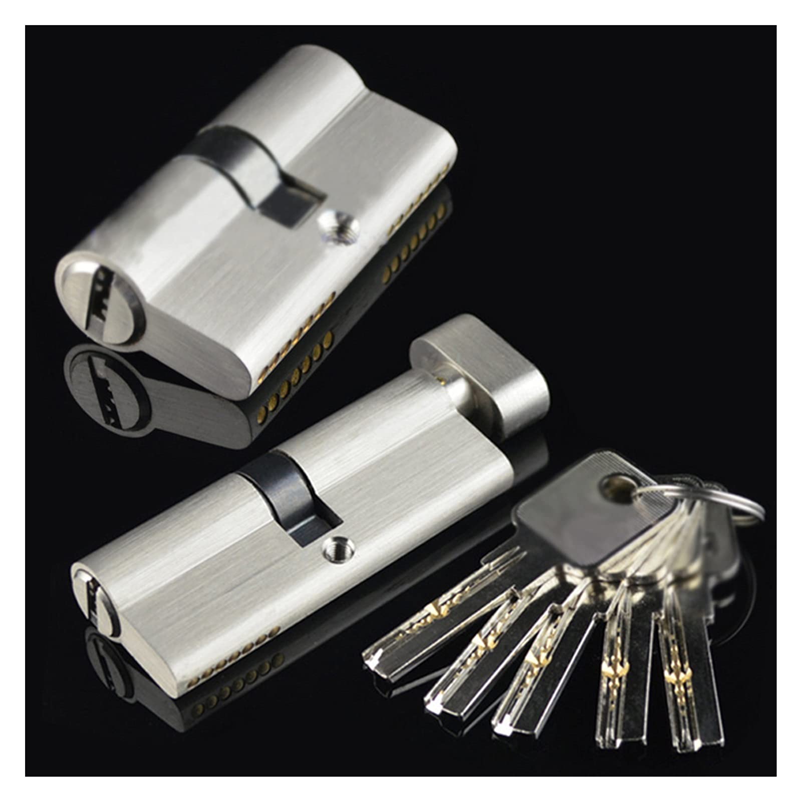 Cilindro della serratura Cilindro di blocco da 50 mm da 55mm 60mm 5 chiavi Doppia o singola manopola di fuga aperta Biliardo Blocco Blocco Blocco in ottone Brass Blocco Blocco