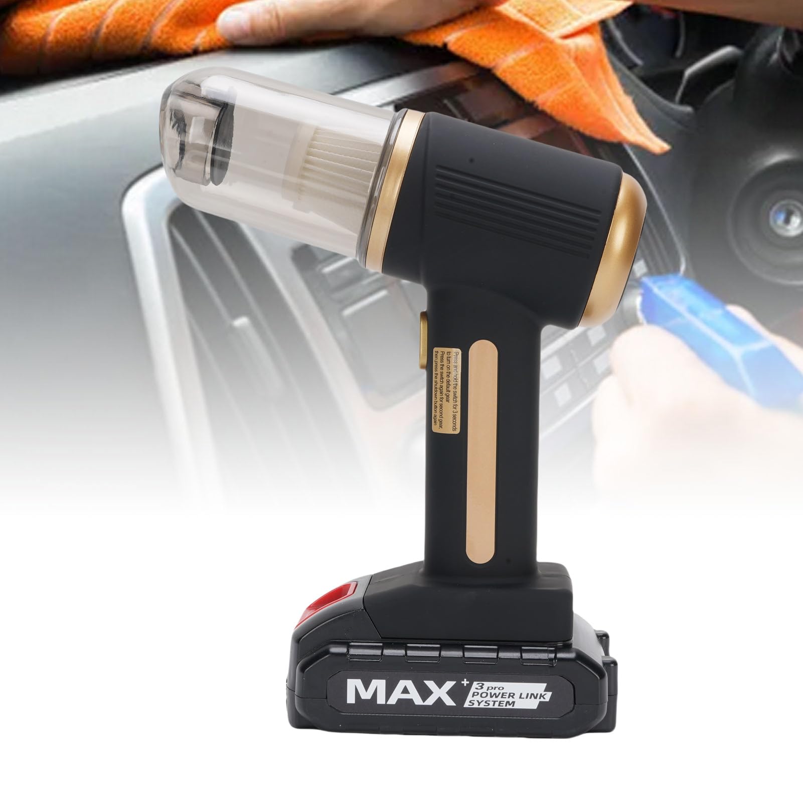 LICAEVEY Aspirapolvere per Auto Portatile Senza Fili 20000Pa 6000mAh