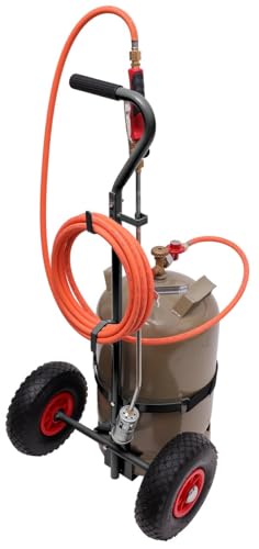 ROTHENBERGER Industrial Gasflaschen Transportwagen | Luftreifen | Sackkarre | Transportkarre | Transportwagen | Transportroller | 30 kg Traglast | 1500003367