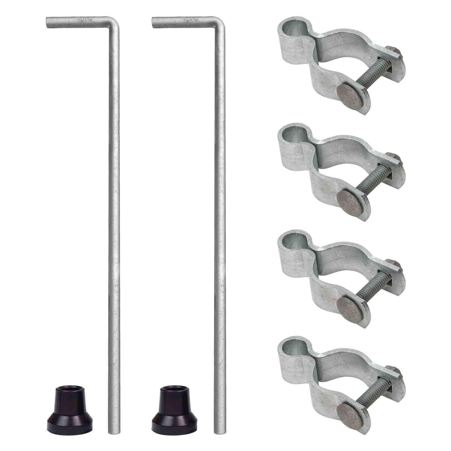 VIVIDA Chain Link Gate Drop Rod, Fence Gate Cane Bolt, 1-3/8" x 32", 2 PCS