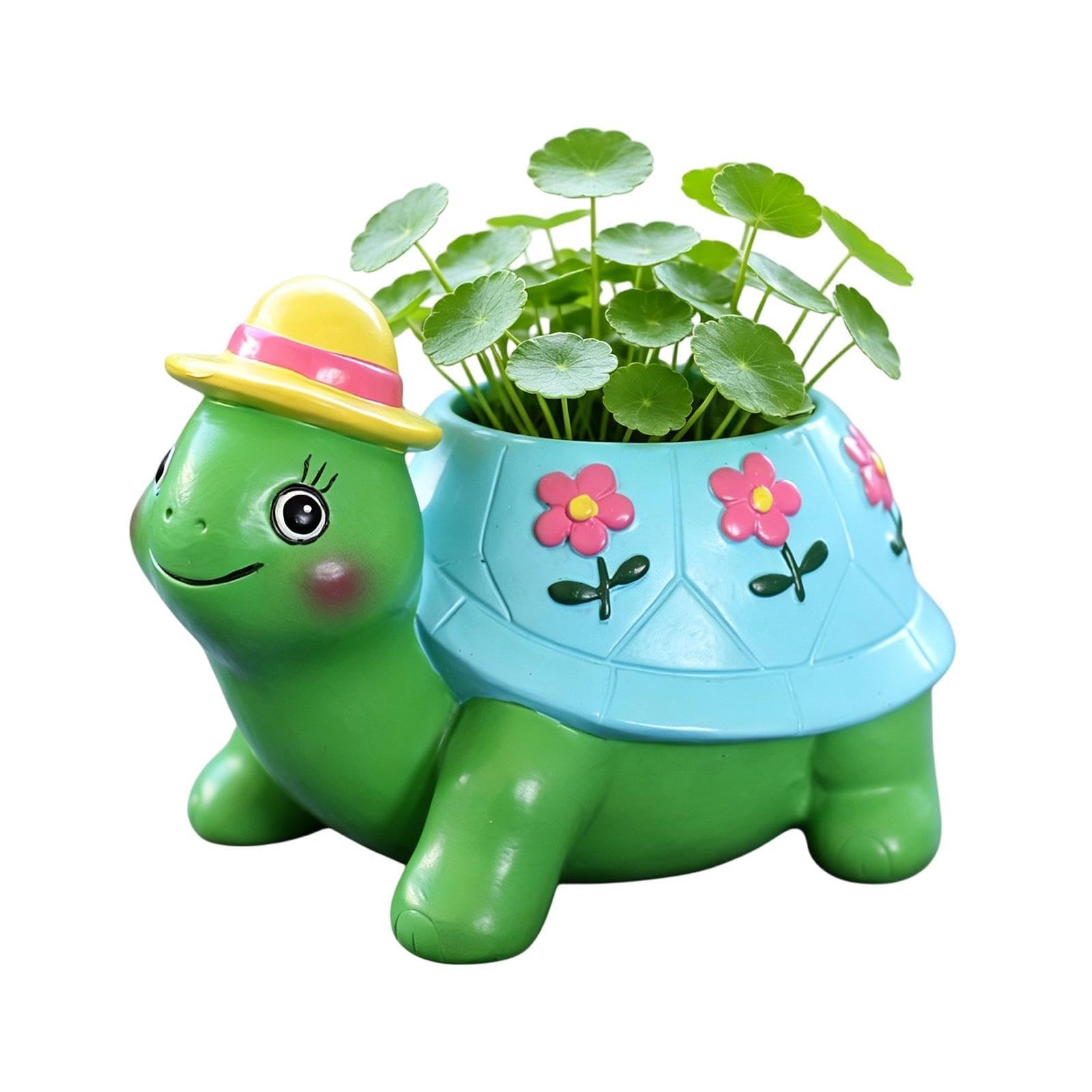 Jardinière tortue décorative pour embellir votre terrasse et entrée de maison