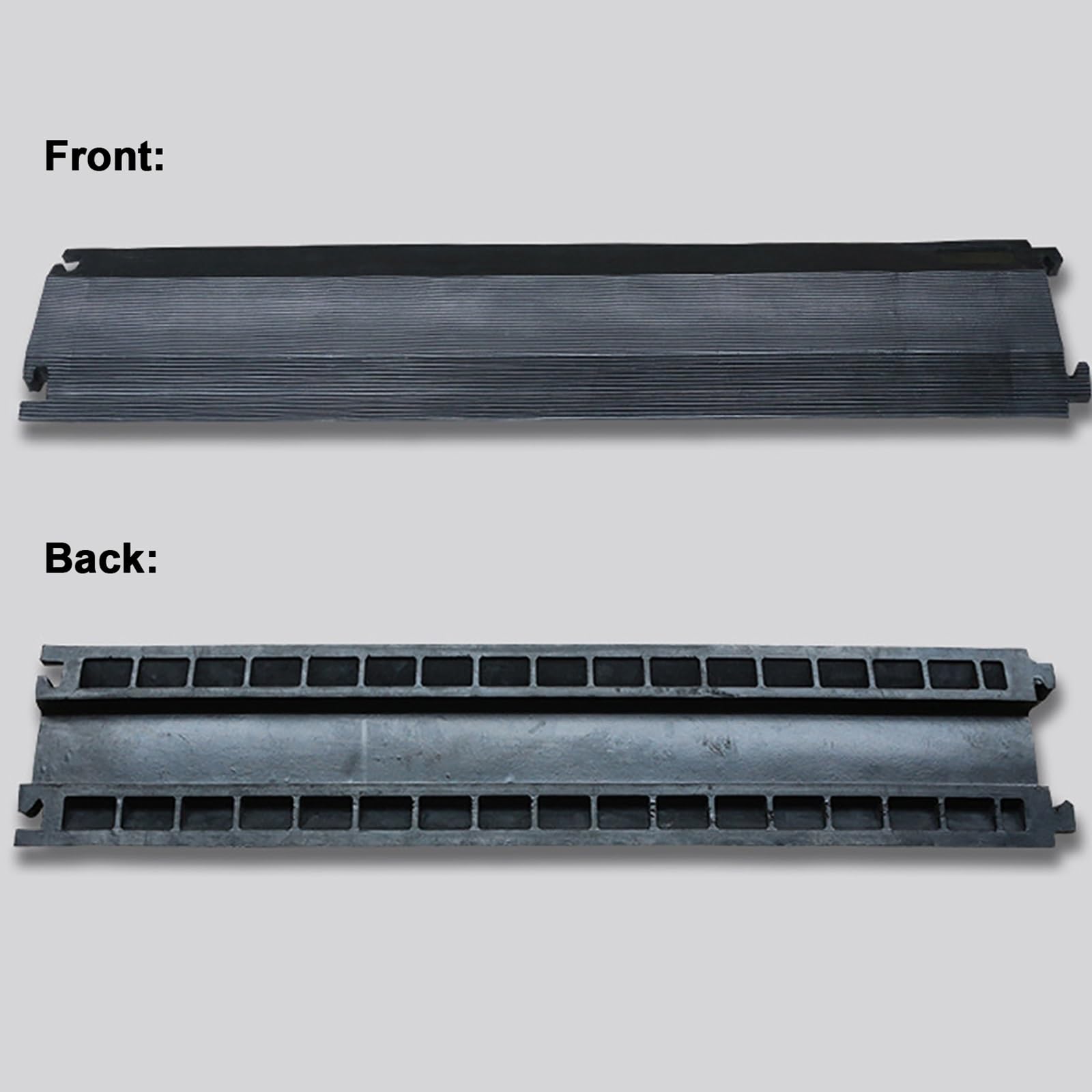 Cubierta de Cable para Suelo, Canaletas para Cableado, Protector de Cable de Rampa sobre Cable de PVC, Canal Único, para Uso en Interiores Y Exteriores (Size : 100x13x2cm/39.4x5.1x0.8in)