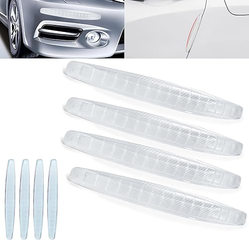 Paquete de 8 parches anticolisión para parachoques de automóvil, antiarañazos, protector universal para parachoques trasero de automóvil,