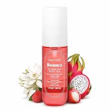 NATURE WELL Bouncy Plumping Body Oil, Fast-Absorbing Formula Designed to Support Skin Elasticity, Smoothness, Bounce, Scented with Tuberose, Dragonfruit, Lychee & Golden Amber, 3.4 Oz