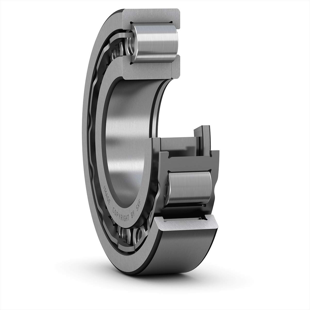 SKF NUP 230 ECJ Cylindrical Roller Bearing, Single Row, Two Piece, Removable Inner Ring, Straight Bore, High Capacity, Normal Clearance, Steel Cage, Metric, 150mm Bore, 270mm OD, 45mm Width