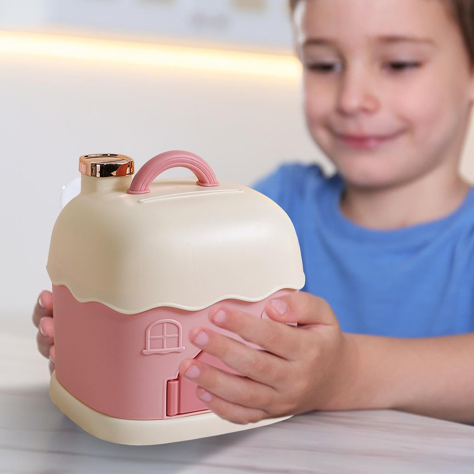 Salvadanaio Infrangibile A Forma Di Animale | Per Bambini | Design Divertente | Con Coperchio - Foto 9