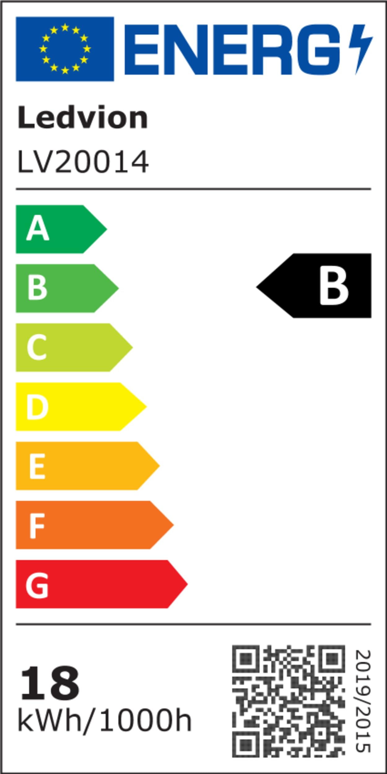 Ledvion - 10X Tubos LED TL, 120CM, 18W, 6500K, 185lm/W, Etiqueta Energética B, Incluye Arrancador LED