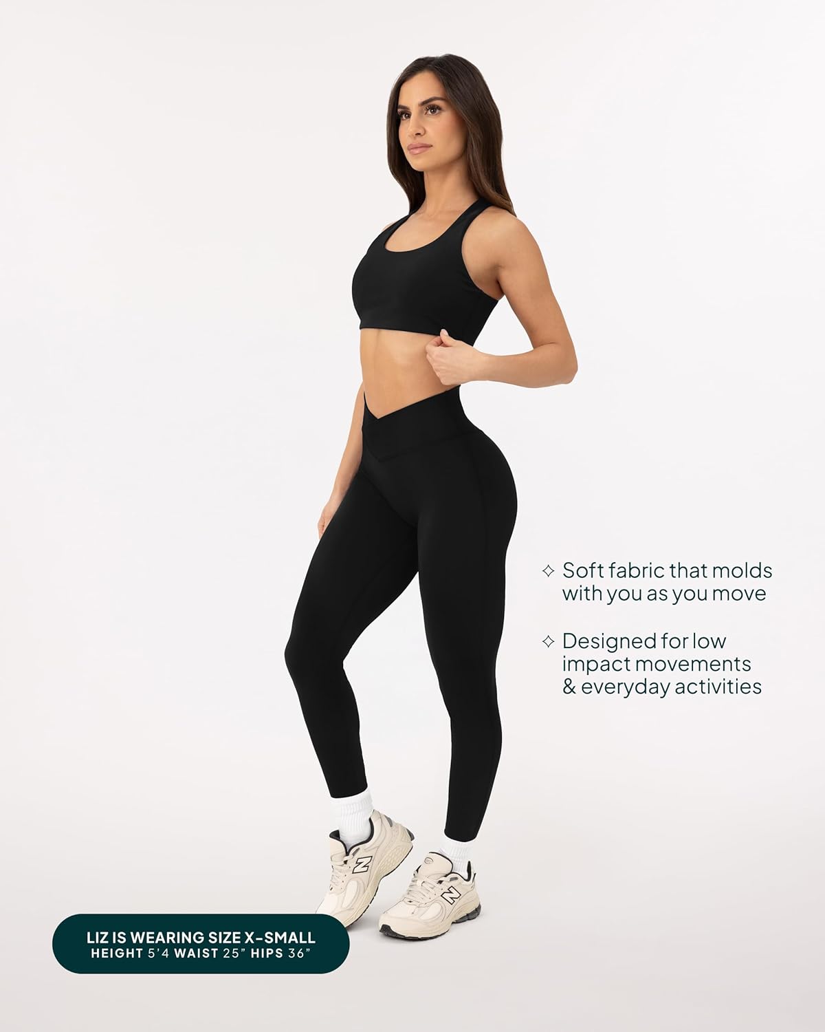 PAVOI ACTIVE Pilates Crossover Leggings for Women | Buttery Soft High Waisted V Cut Cross Waist Workout Yoga Pants | FlexFlow - Image 5