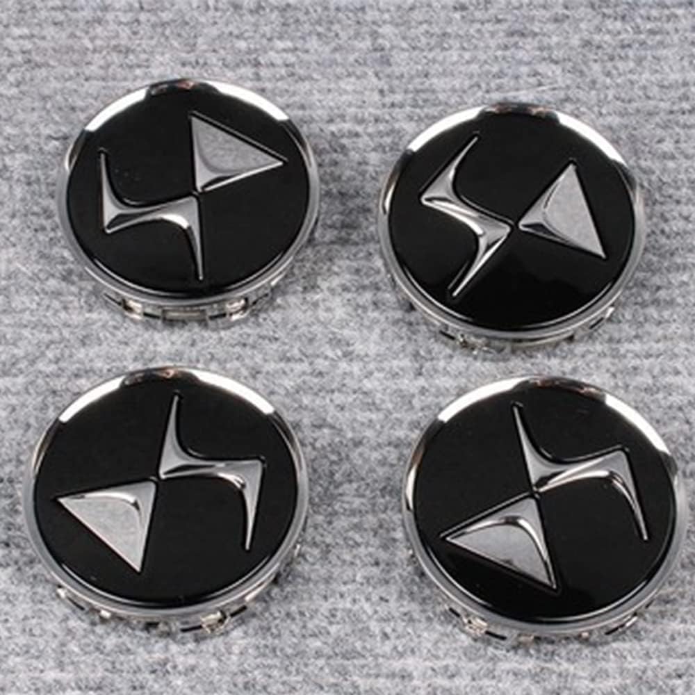 4 Pièces Voiture Cache Moyeux pour DS DS3 DS4 DS5 DS4S DS6 DS5LS Centre Jante Capuchons Enjoliveurs Décoration Couvercle Central Moyeu Roue Chapeau
