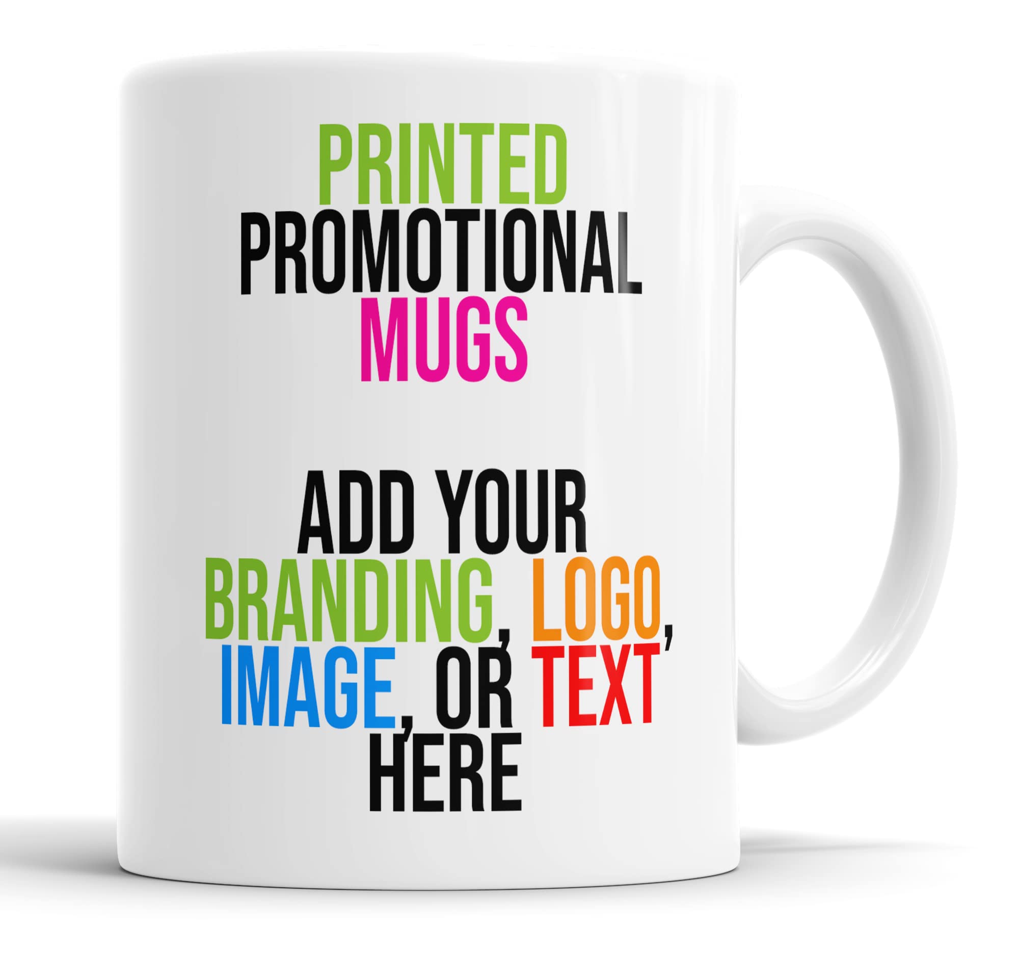 Faithful Prints Promotional Mugs for Business and Company Logo | Branded Coffee Mug | Merchandise Gifts | Advertising Tea Mugs (24 Mugs)