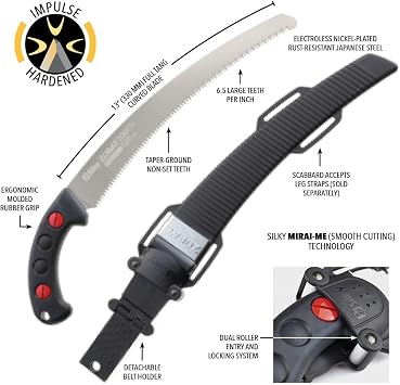 Silky Zubat Professional 270-33 330mm Curved-Blade Hand Saw with Scabbard