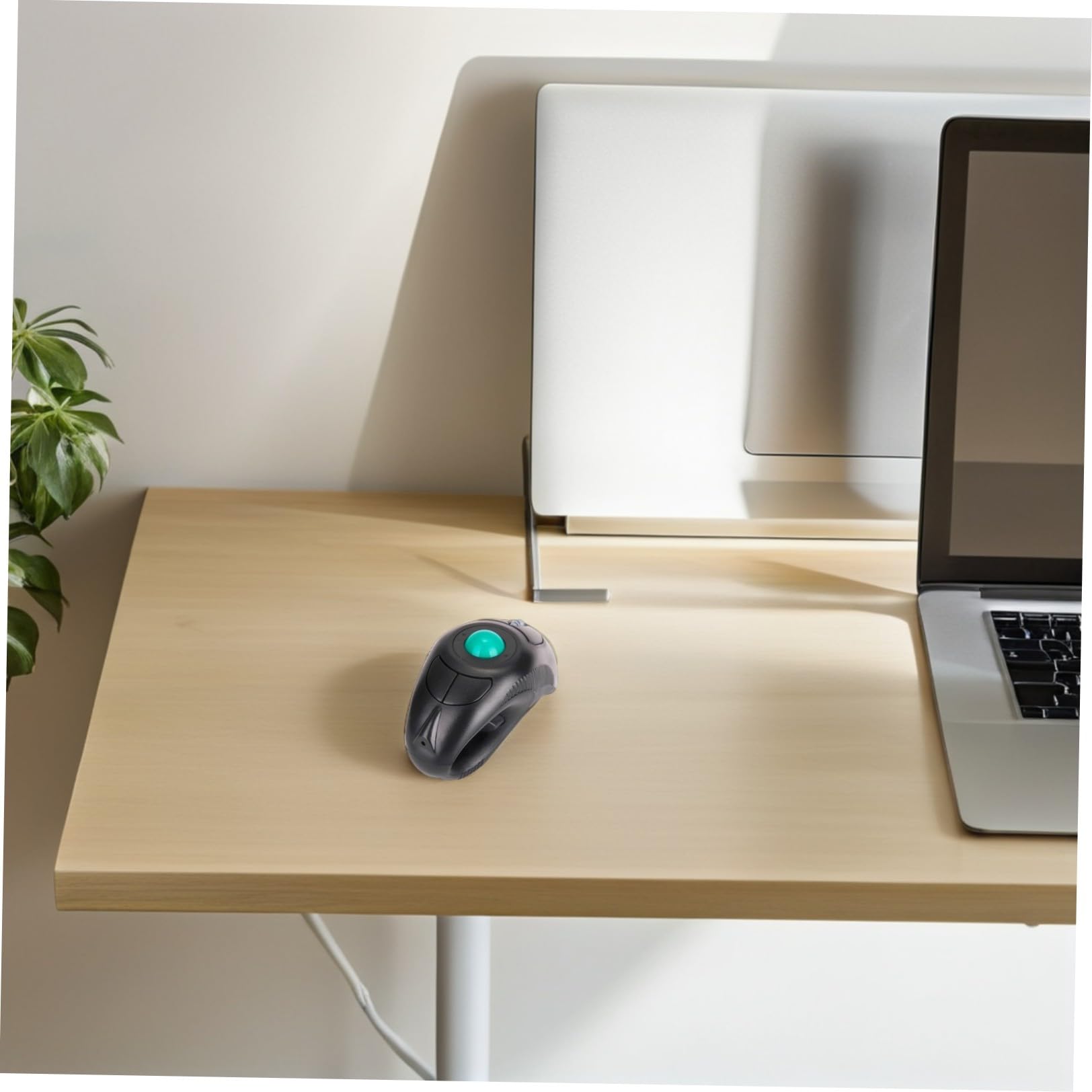 Générique Souris sans Fil à Boule de Commande Portable Forme 2.4ghz Port USB en Plastique, 5 Boutons, Design Ergonomique pour Ordinateur Portable