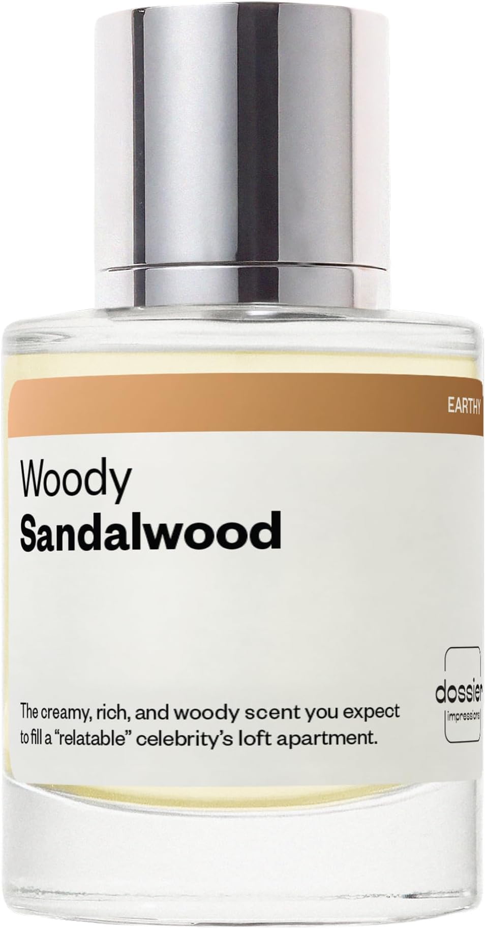 Dossier - Woody Sandalwood - Eau de Parfum - Inspired by Santal 33 - Long-Lasting Fragrance - Unisex - 1.7 fl oz (50ml)