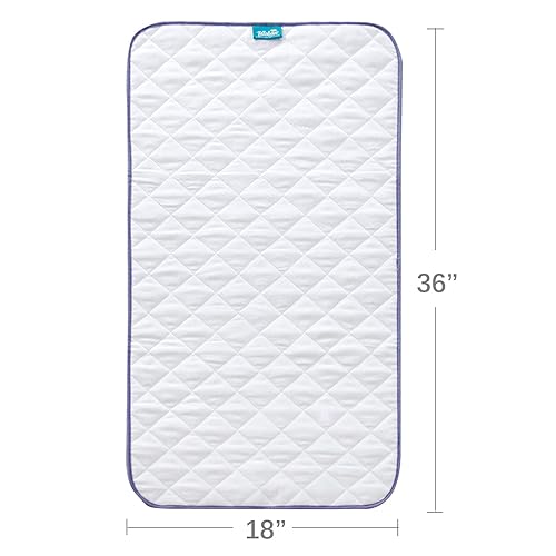 Miniatura 7 de Almohadilla impermeable para bebé, lavable, 36 x 18 pulgadas, antideslizante, protector a prueba de agua para cuna de bebémoisés, almohadilla de