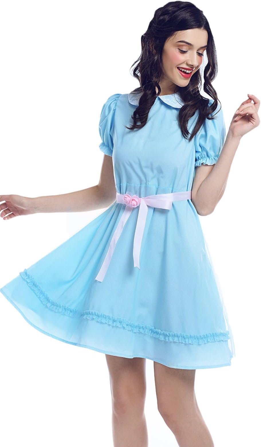 Grady Twins Costume Women Creepy Grady Twins Dress Twins Halloween Costume, Blue