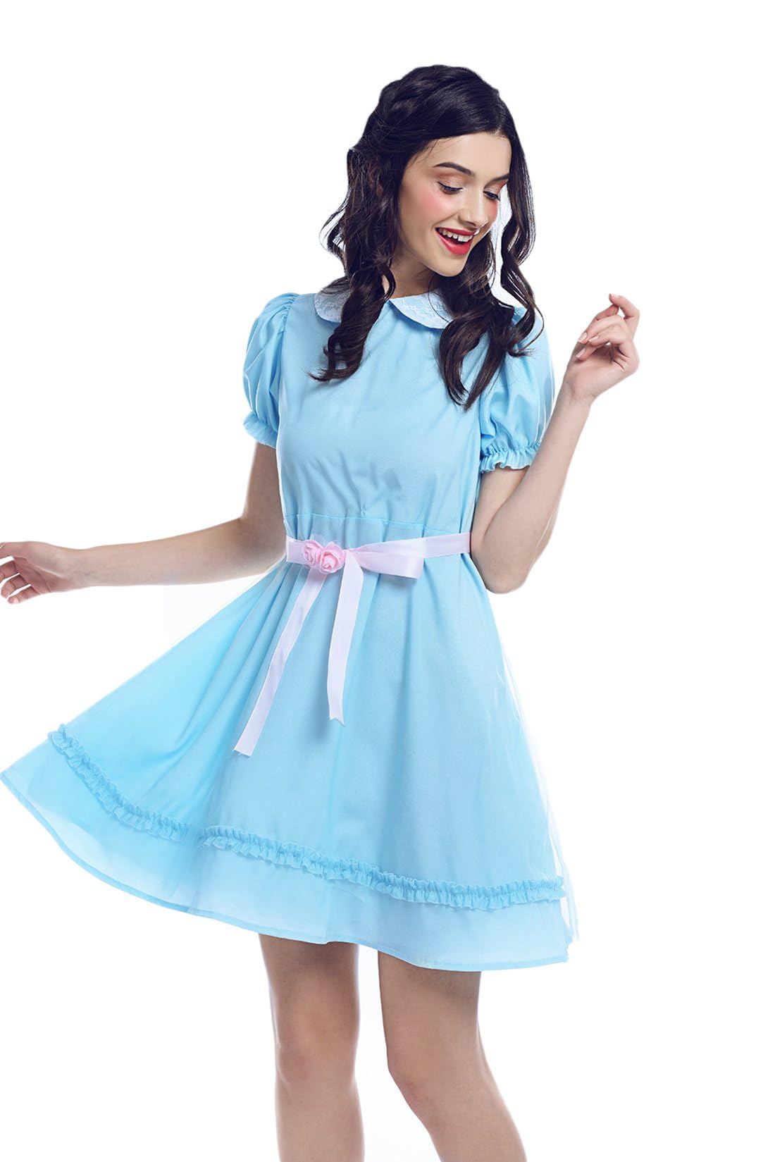Grady Twins Costume Women Creepy Grady Twins Dress Twins Halloween Costume, Blue