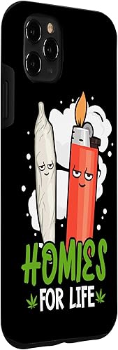 Vista 33 de Funda para iPhone 14 Plus Homies For Life Marihuana Weed Cannabis 420