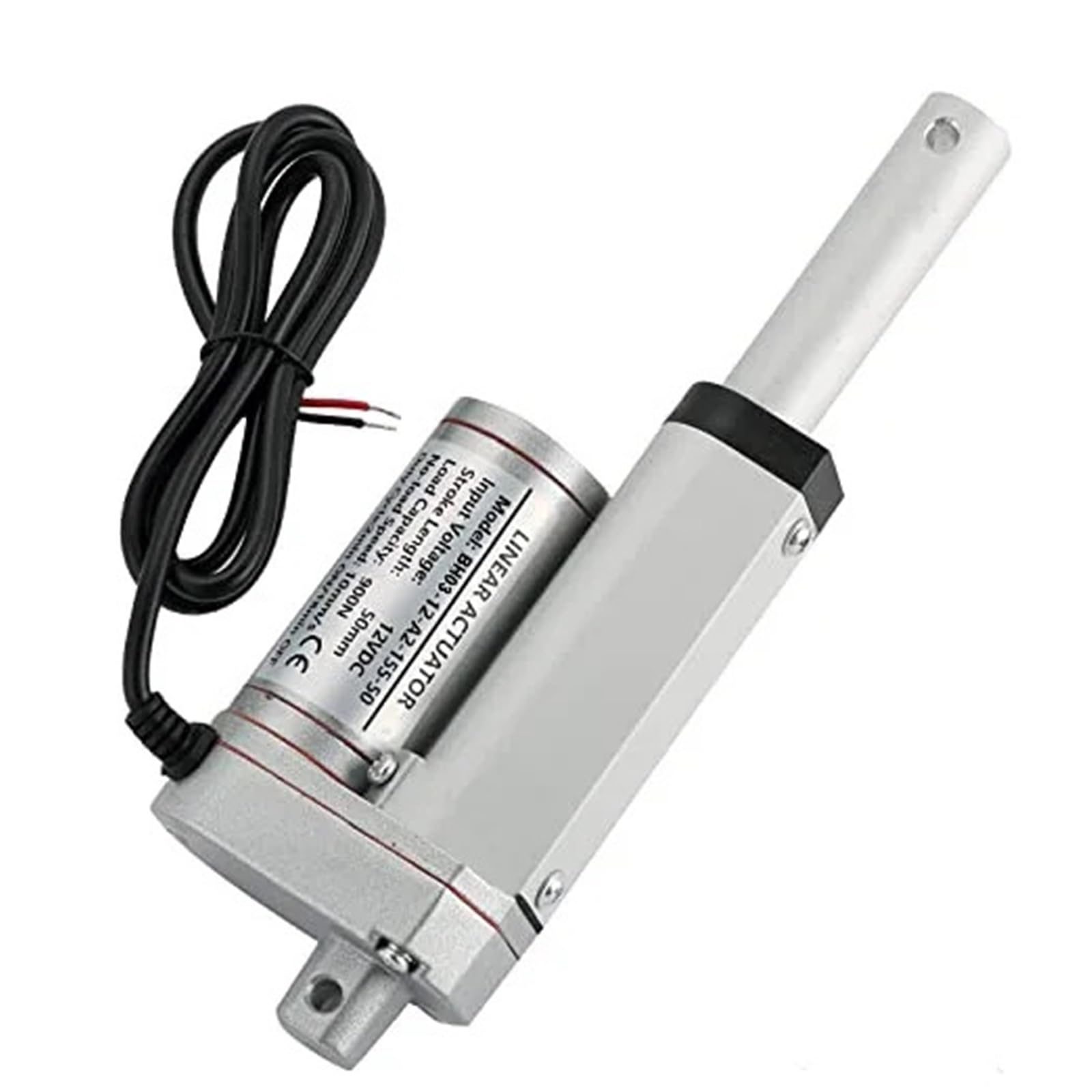 ANERTQUIH 1000N 225LBS 750N DC 12V Linear Actuator Push 100kg 50-350mm Stroke Motor 10mm/s 1Pcs(350MM STROKE-12V DC 1000N 14MM S)