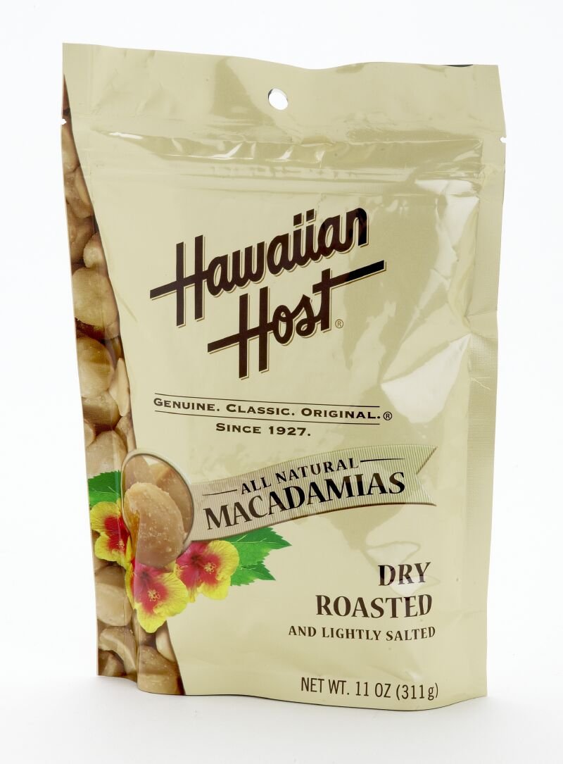 Hawaiian Host MACADAMIA NUTS Dry Roasted & Lightly