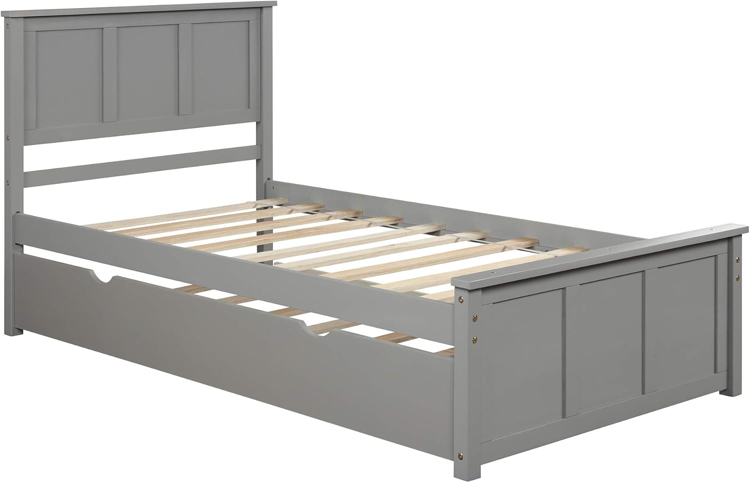 Bellemave Twin Size Platform Bed with Storage Drawers, Wooden Bed Frame with Headboard and Footboard, No Box Spring Need, Espresso