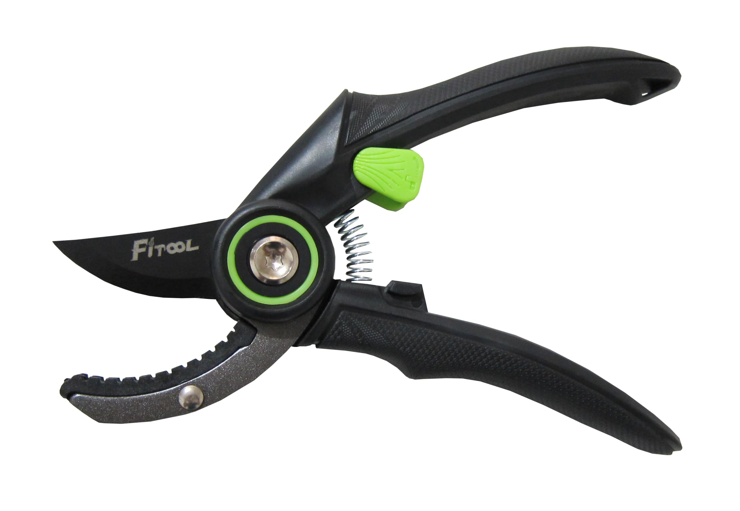 Fitool Black Professional Secateurs, With Super Sharp Sk5 Steel Blades, Gardening Hand Clippers Pruners, Garden Trimming Scissors, Pruning Shears 8-Inch (Anvil)