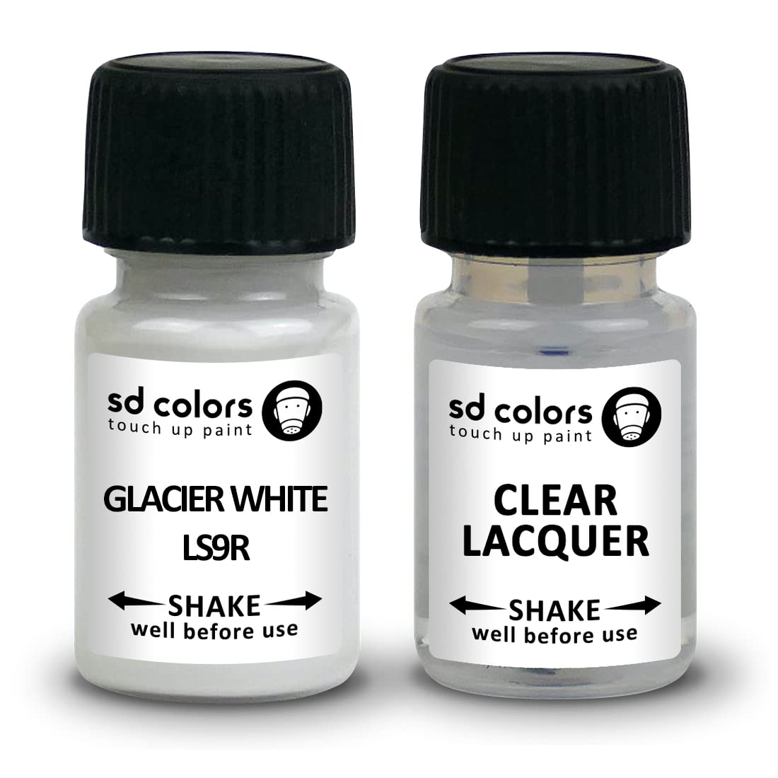 Sd Colors Paint+Lacquer Glacier White Ls9r Ls9r 2Y S9r New Touch Up Paint Pen Repair Kit 8Ml Scratch Chip Brush Color (Paint+Lacquer)