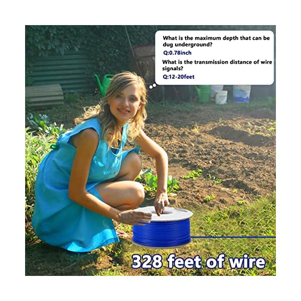 UltraCrab Basic In-Ground Pet Fence - One Dog System -Underground Electric Pet Fence System with Waterproof and Rechargeable Training Collar - Wireless Electric Fence for Dogs, W-19