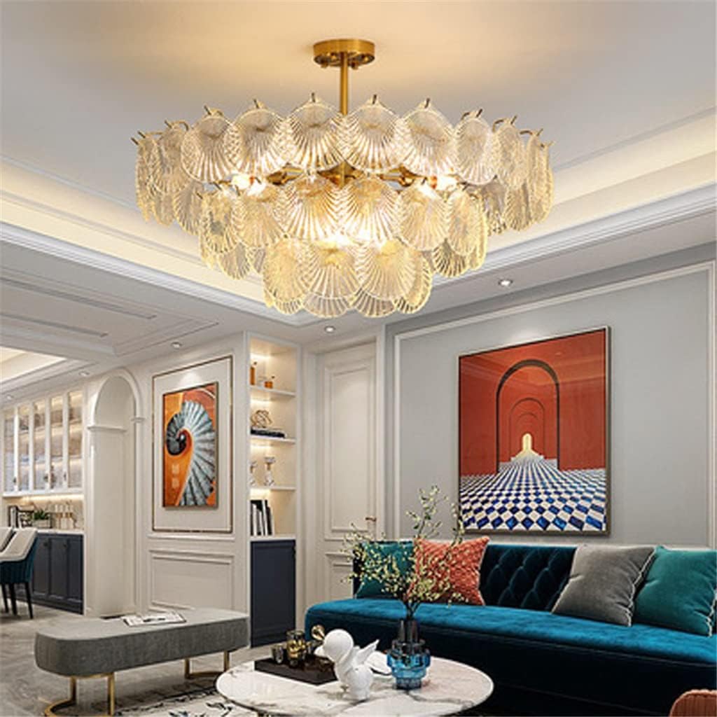 ホワイトシェルのシャンデリア風インテリア ホワイトシェルの