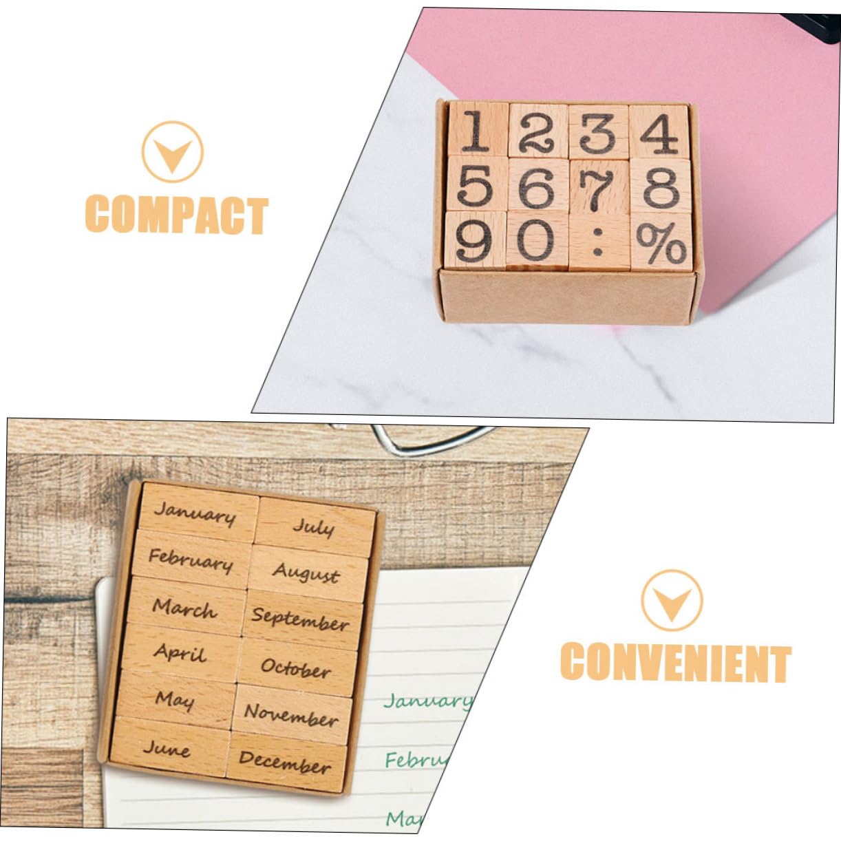 Uonlytech 10 Set Sigillo Digitale in Legno Data Timbro Pianificatore Timbri Del Diart Arredamento Retrò Timbri Del Diart Francobolli Per Album Domestici Francobolli Di Journaling Di Legno