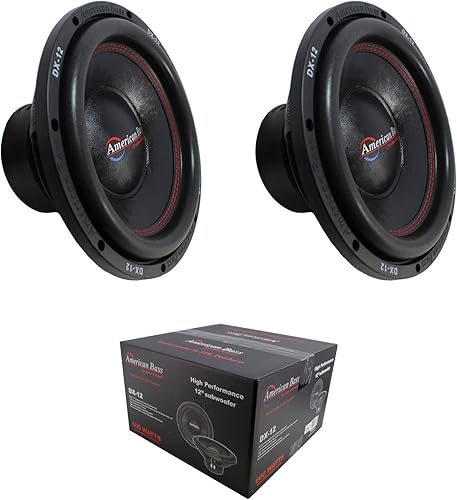 American Bass 2 subwoofer de 1600 W individual de 4 ohmios graves Pro Audio para coche DX-12