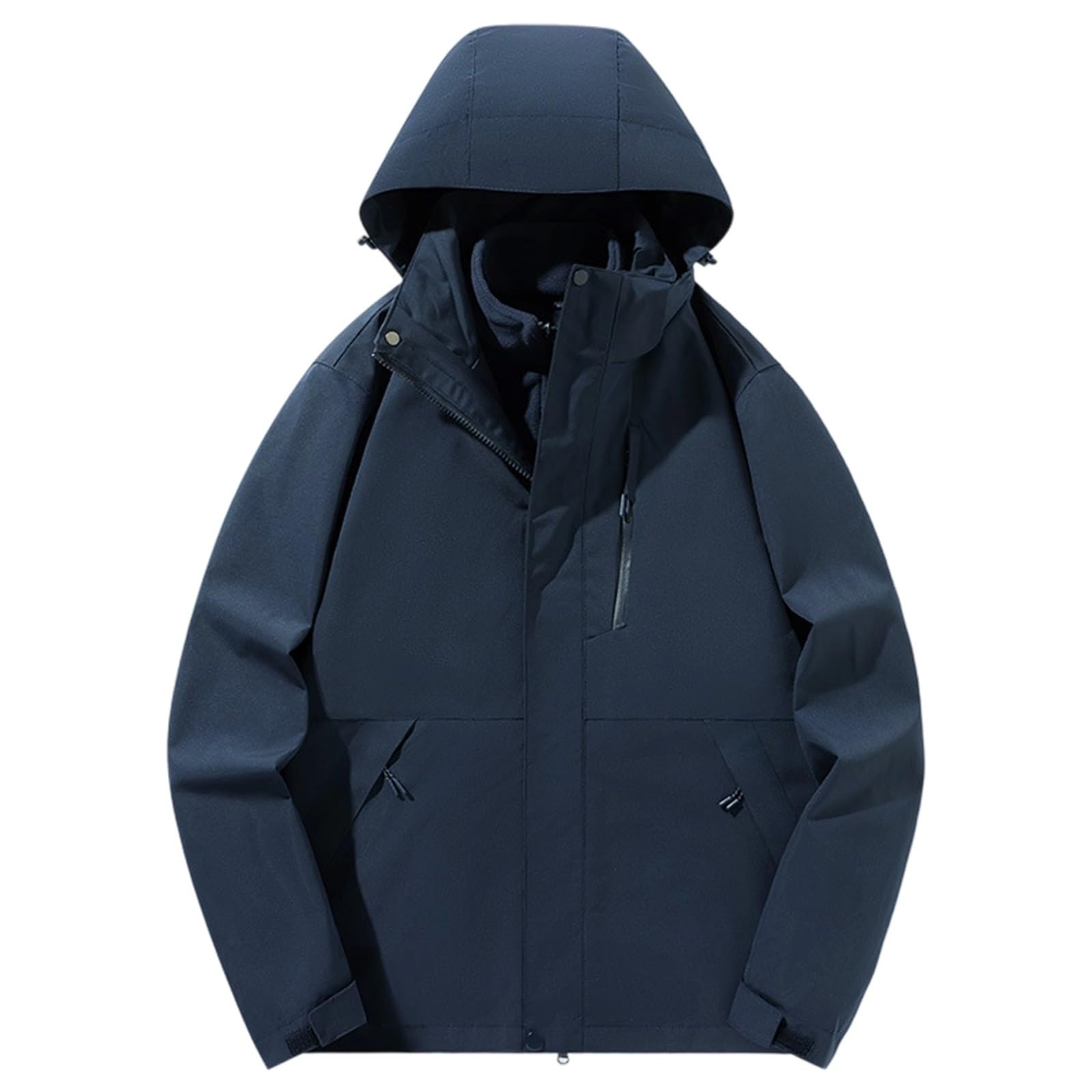 Giacca Uomo Inverno 3 in 1 Cappuccio Manica Lunga Multi-Tasche