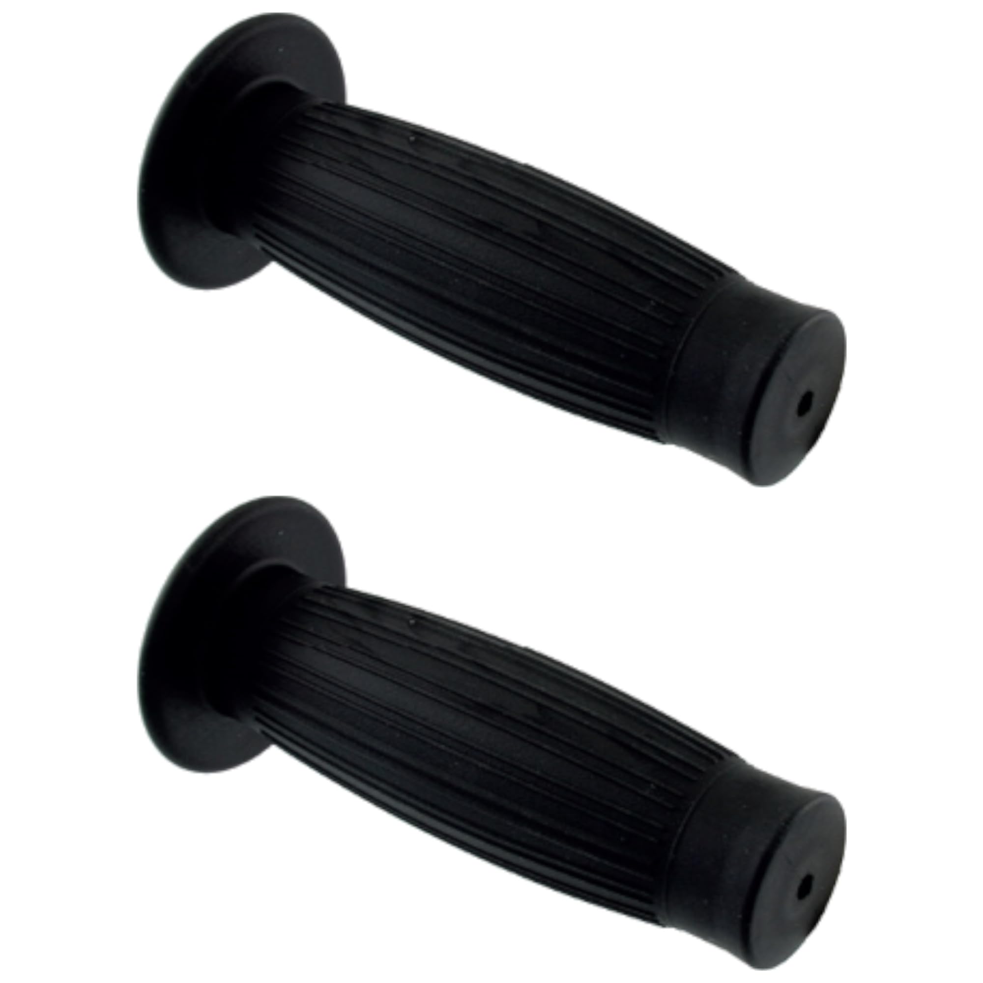 cyclingcolors Motorcycle Handle 125 mm Rubber Handlebar Ideal for Cafe Racer Scooter Maxiscooter Moped, Black