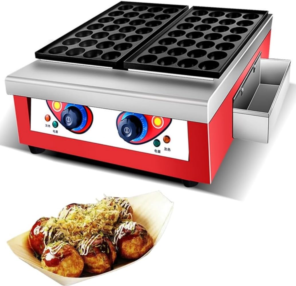 Amazon.co.jp : たこ焼 18/28ホール連 鉄鋳物 LPガス (スタイル2,28孔