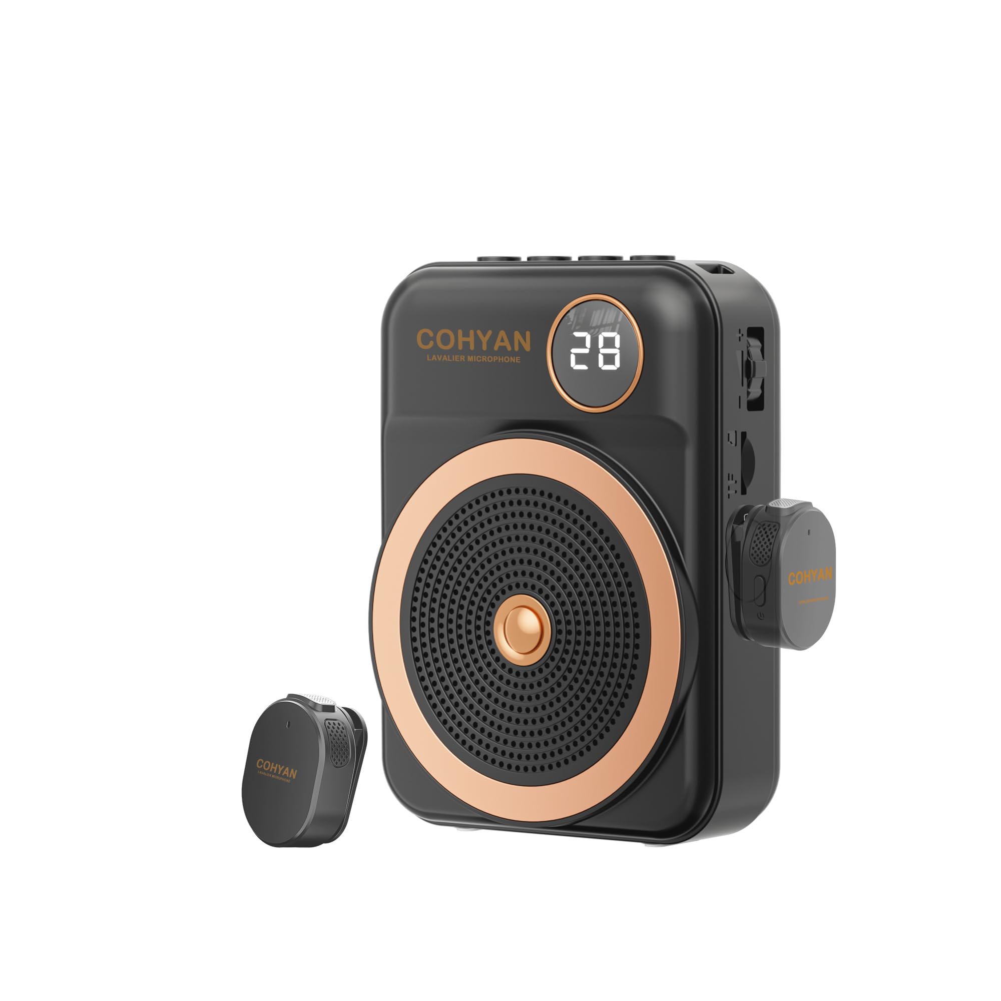 Voice Amplifier for Teachers with Wireless Lavalier Lapel Microphone Portable Bluetooth Microphone & Speaker, Rechargeable Bullhorn Megaphone for Classroom, Meetings, Yoga, Training, Tour Guides-picture-14