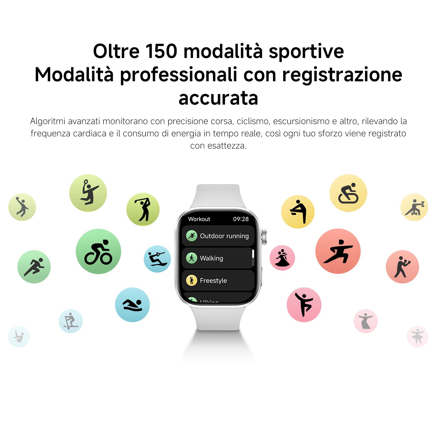 XIAOMI Redmi Watch 6 NFC, Smartwatch Uomo Donna, Activity Tracker AMOLED 2.07'' con Monitoraggio di Frequenza Cardiaca, 150+ modalità sportive, Autonomia 24 giorno, 5ATM, GPS, Android&iOS, Nero