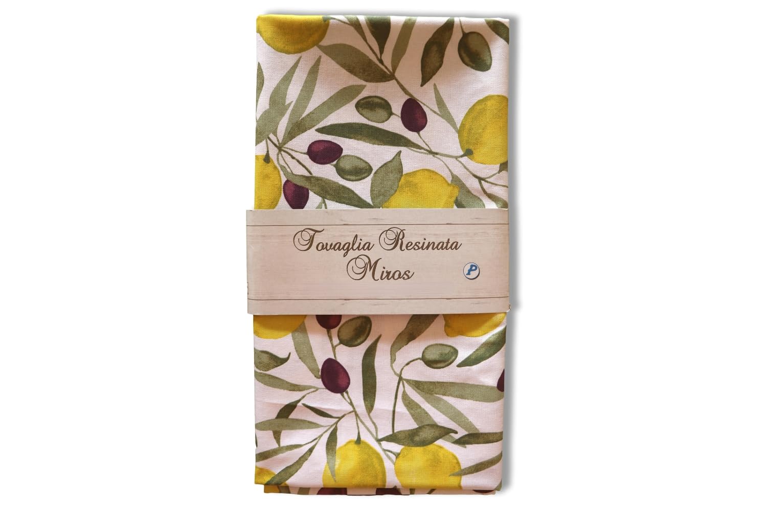 Vico Casa Nappe avec citrons anti-taches 140 x 240 cm résinée, fabriquée en Italie, housse de table pour table de 12 nettoyage rapide (modèle Garda)