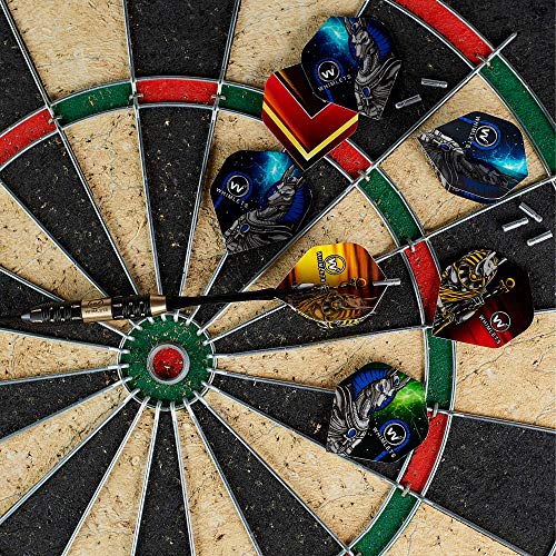 Whimlets Dart Flights and Accessories – Sets of Standard Shape Darts Flights with Flights Protectors, Darts Accessories Kit…