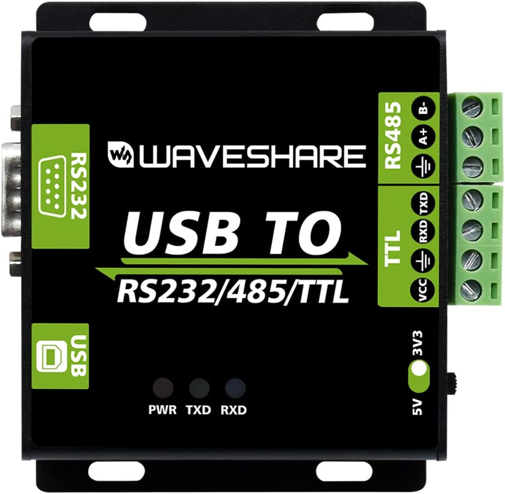 Waveshare USB to RS232/485/TTL Interface Converter Power and ADI magnetical Industrial Isolation