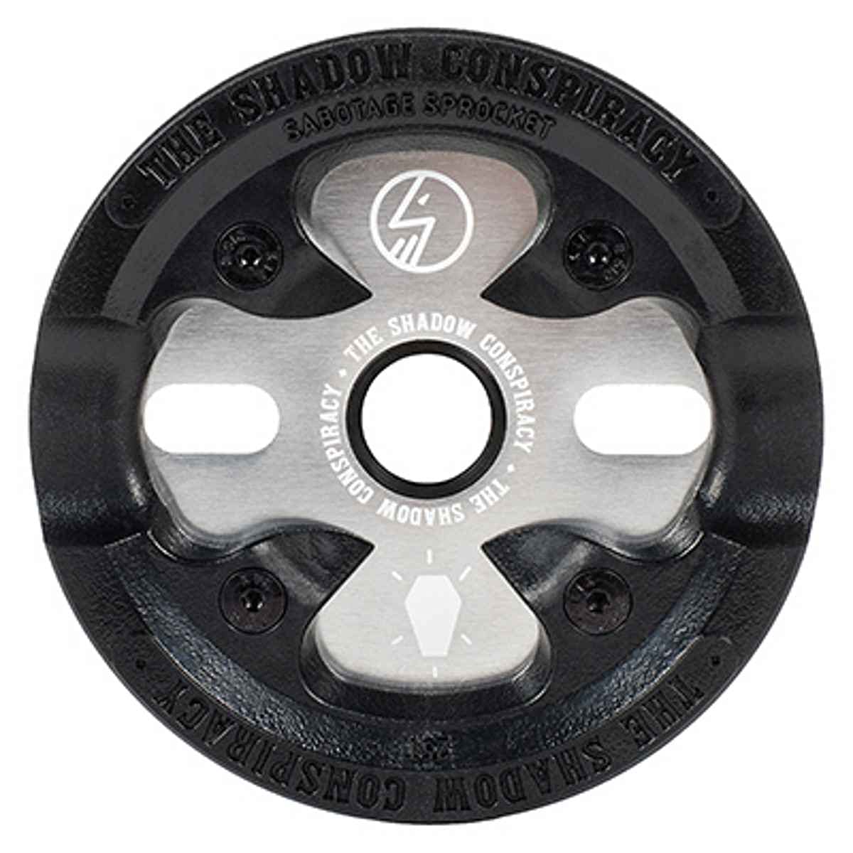 The Shadow Conspiracy Chainring 1-Piece 25T 1/8 Sabotage Polished Silver - 114-06256 25T