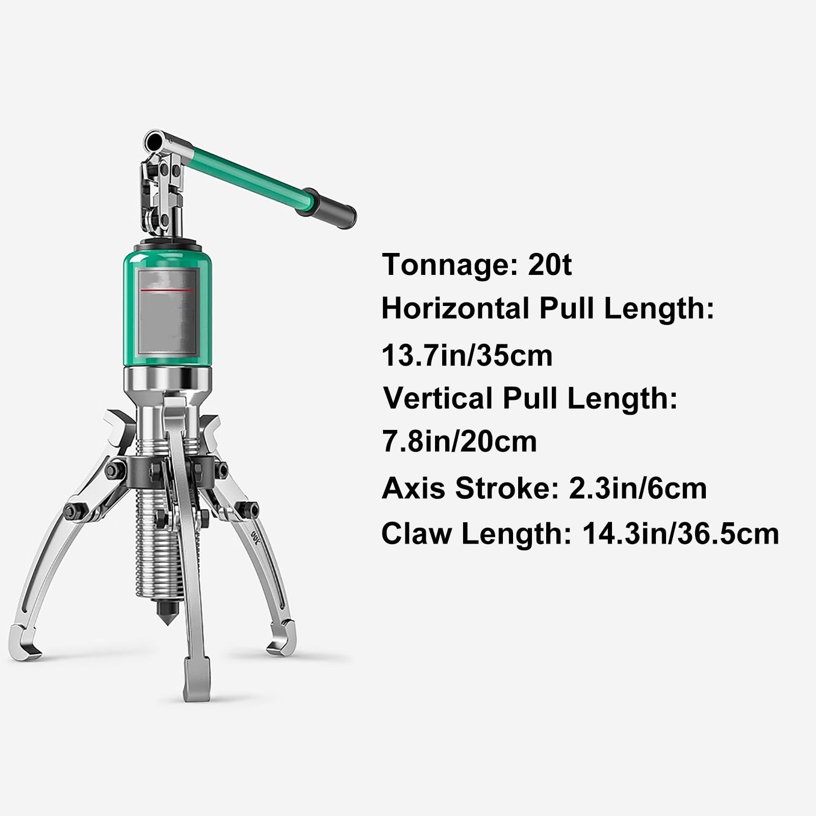 Hydrauliczny ściągacz przekładni, 20 t Hydrauliczne narzędzie do ściągania łożysk - ściągacz do łożysk o wysokiej wytrzymałości do przekładni i kół pasowych, do zastosowań motoryzacyjnych i industr