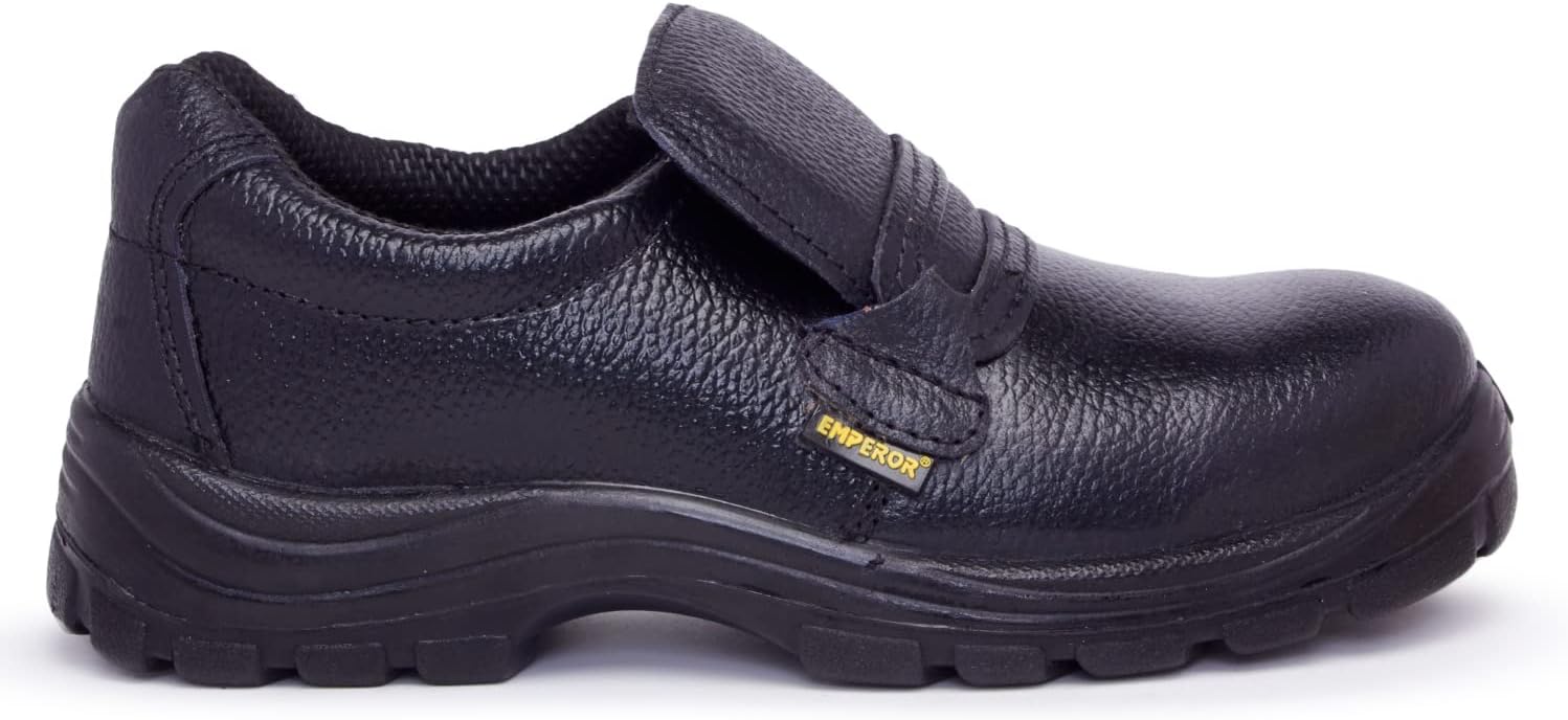 EMPEROR Black Leather Safety Shoes -10