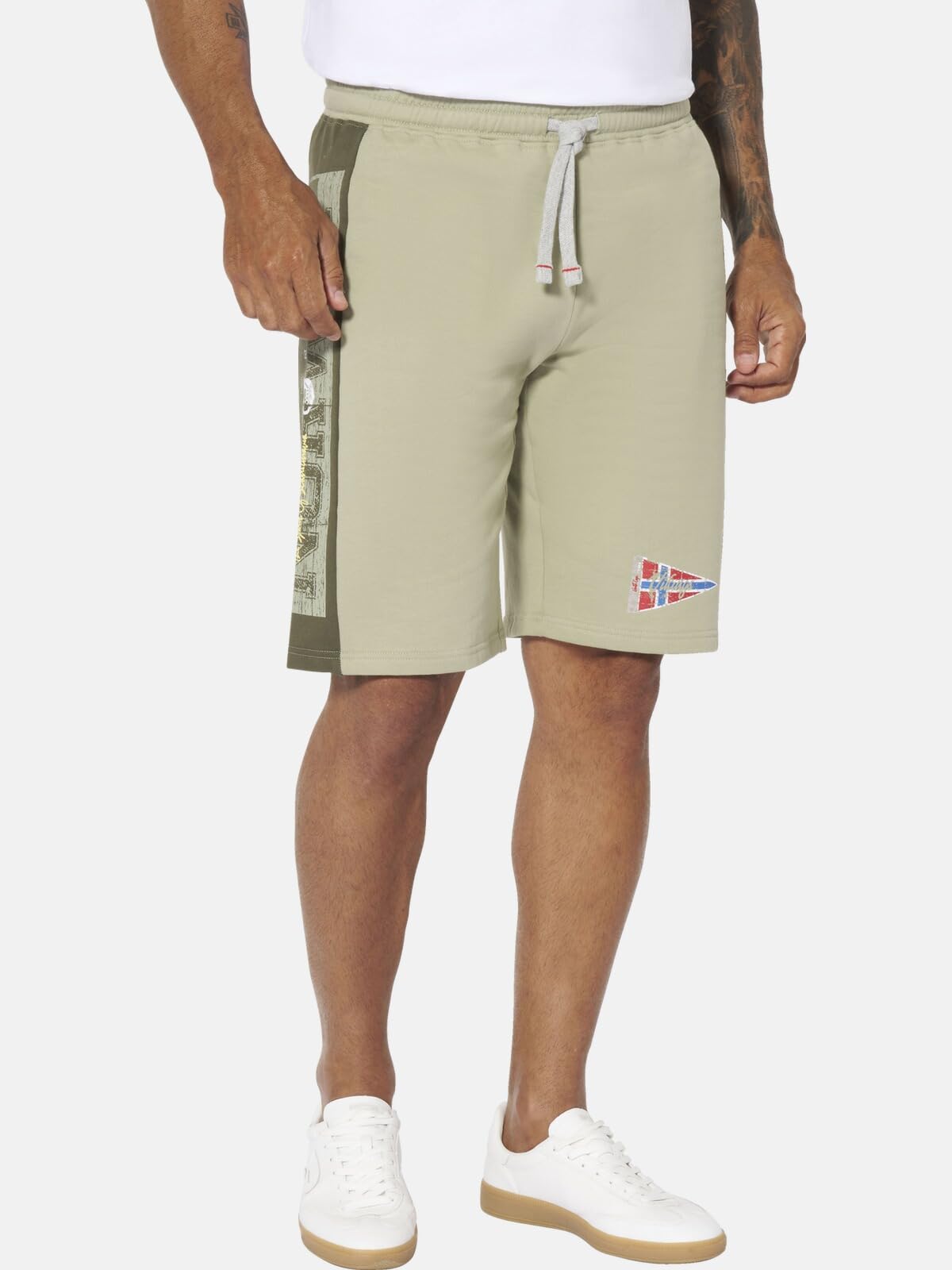 Jan Vanderstorm Herren Doppelpack Jogginghose Haral | im Set, Sweat-Hose aus 100% Baumwolle, kurze Shorts mit Taschen, Trainingshose ist erhältlich in großen Größen L-7XL