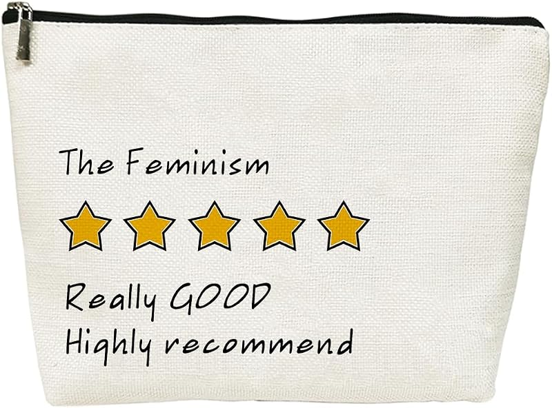Necessaire de maquiagem Nihilform com zíper e estampa de letras, 25,4 x 17,78 x 0,76 cm