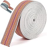 PECMER Nylon Webbing 1.5 inch -6 Yards Jacquard Cotton Webbing -Straps Seat Belt Ribbon Polyester We