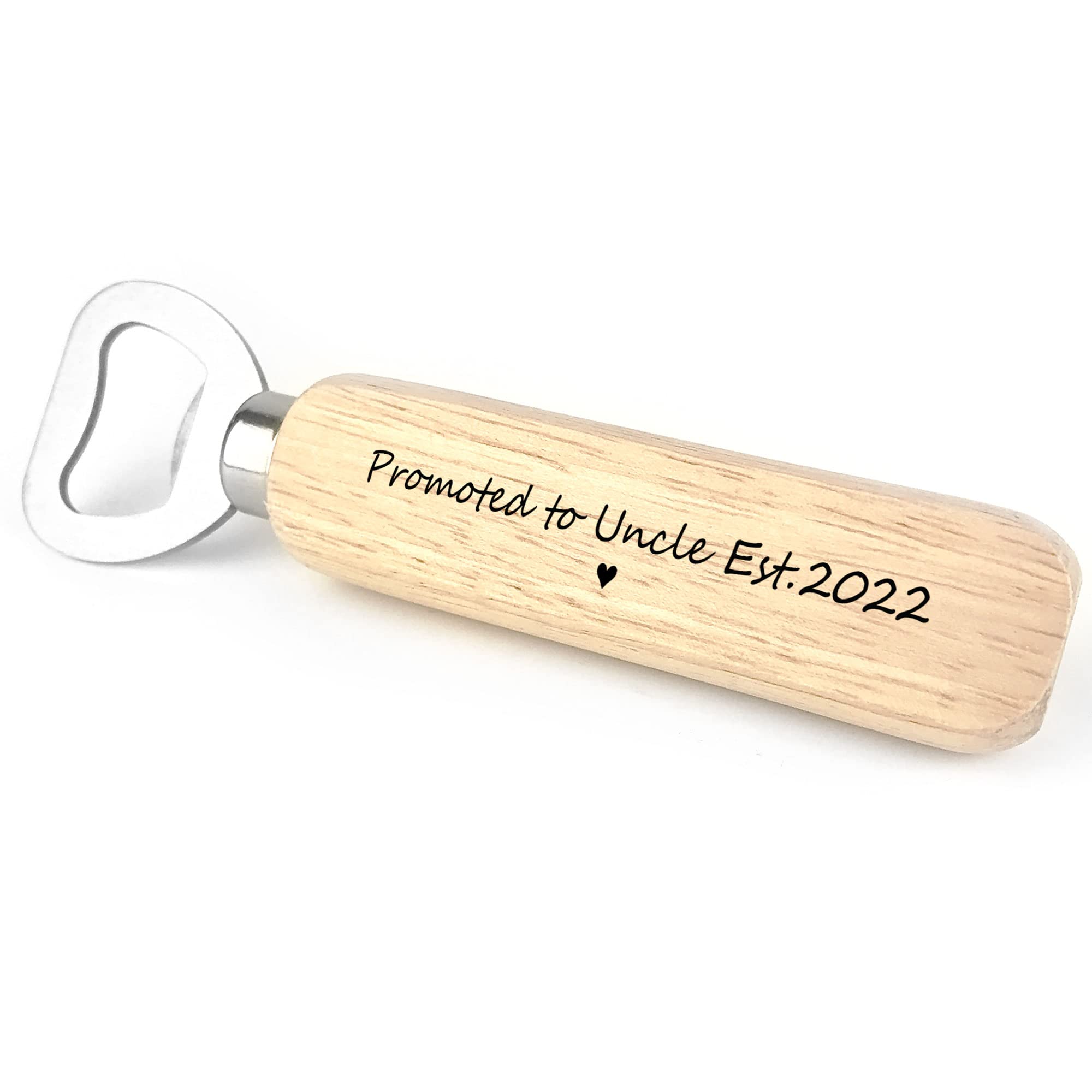 Promoted to Uncle Gift Wooden Bottle Opener Pregnancy Announcement Gift Keepsake